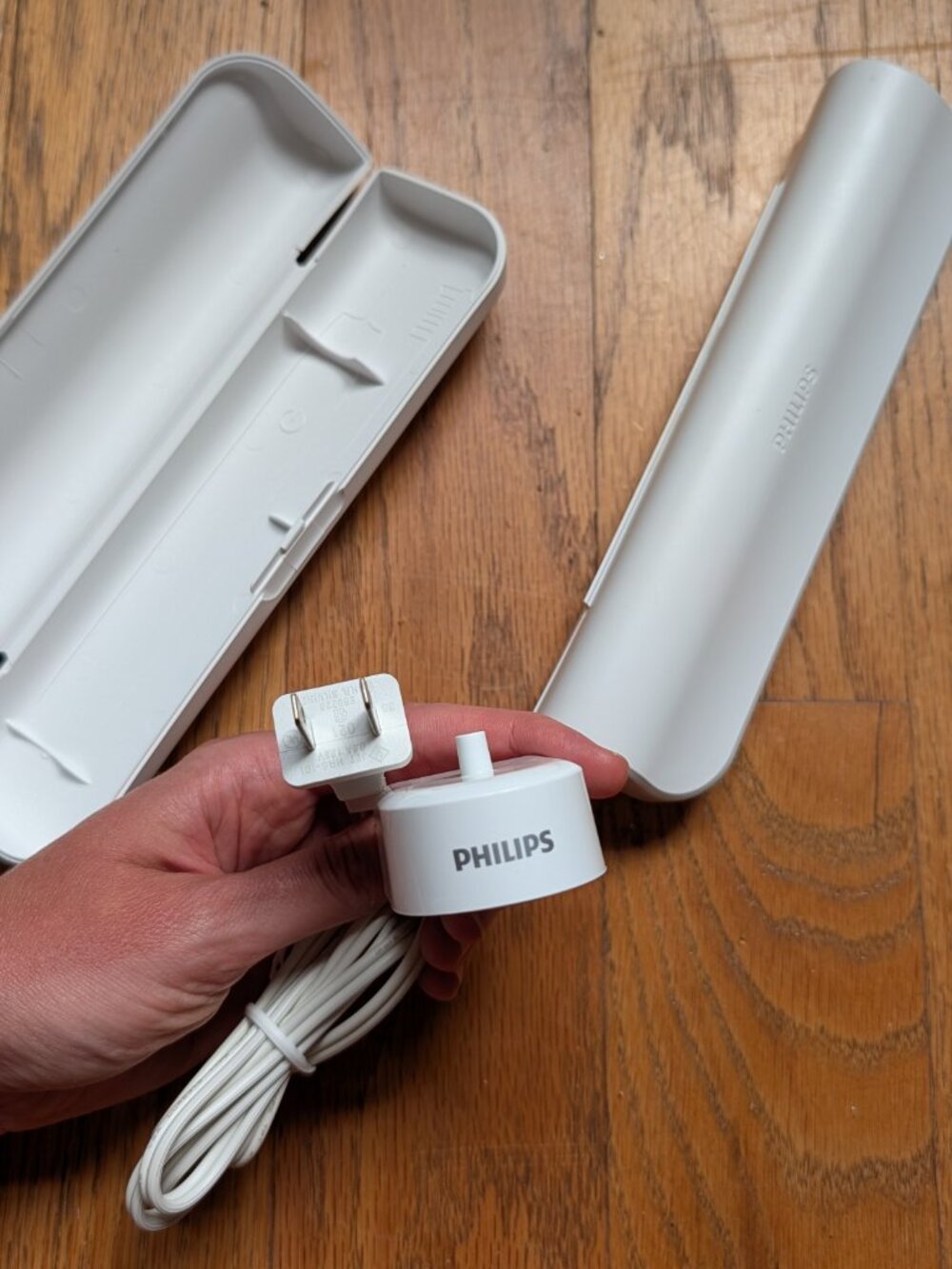 Philips Sonicare HX751G Electric Toothbrush Set - Gold/White + New C3 Head, Case - Picture 7 of 12